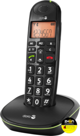 Doro PhoneEasy 100w draadloze telefoon - wit/zwart -  met grote toetsen