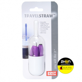 TravelStraw opvouwbaar siliconen rietje