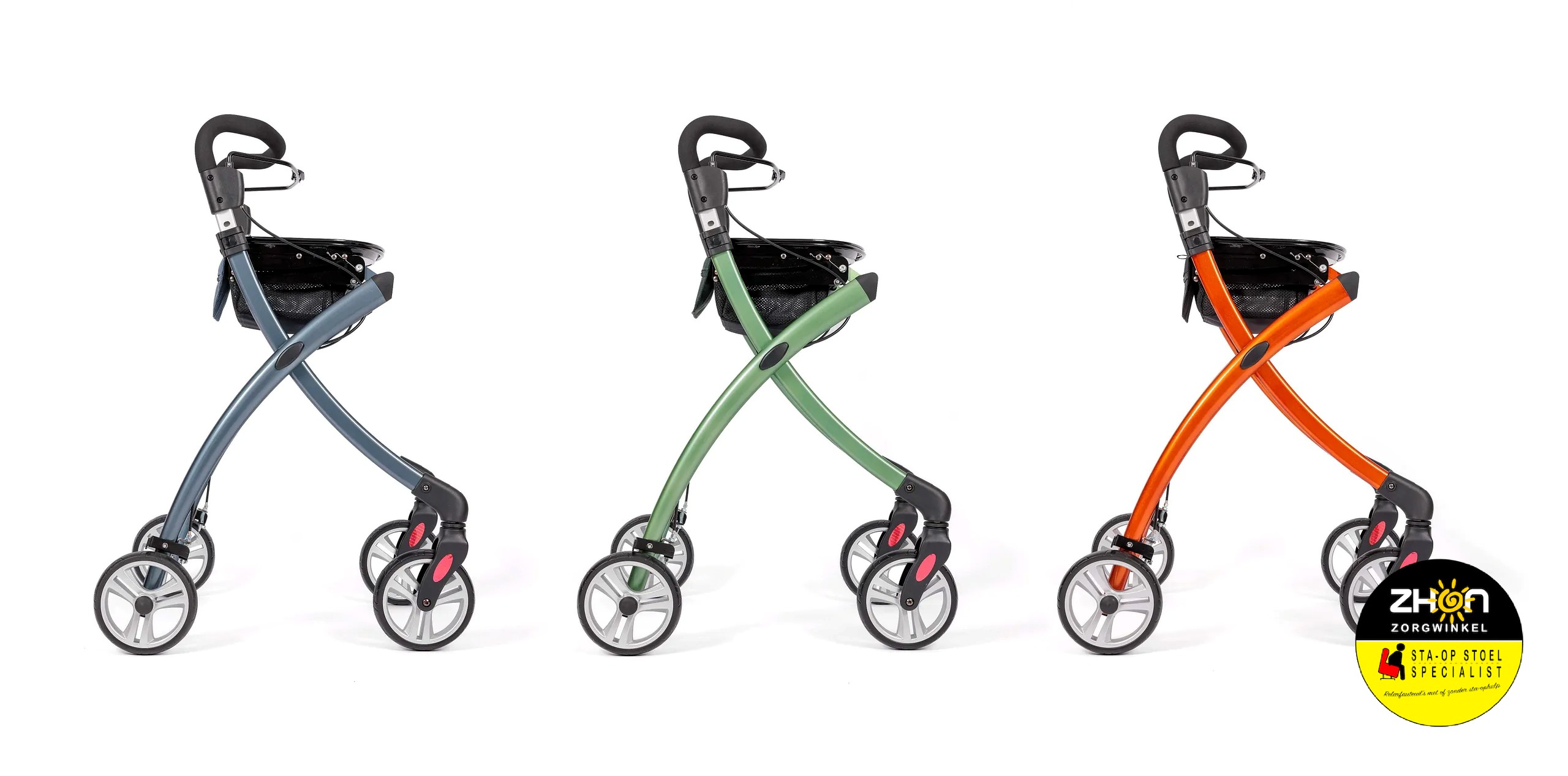 WHEELZAHEAD INDOOR 2.0 - De luxe Binnenhuis rollator in 3 stijlvolle kleuren