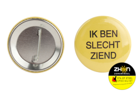 Slechtziend button met speldje