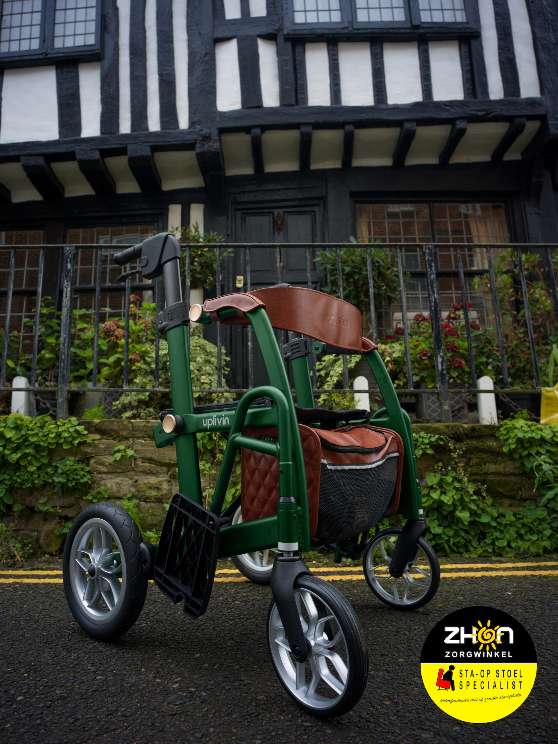 Glide 2 in 1 rollator rolstoel - Compacte dubbel plooibare rollator rolstoel