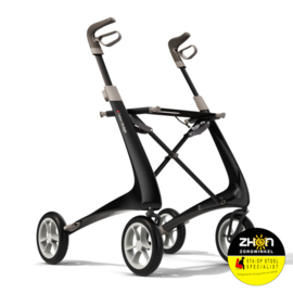 Carbon Ultra lichtgewicht ByAcre- Ultralight - Rollator - 4,8 kg - Zachte banden