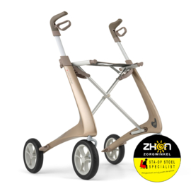 Carbon Ultra lichtgewicht ByAcre- Ultralight - Rollator - 4,8 kg - Zachte banden