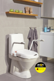 Hi-Loo toiletverhoger vast met armleuning - hoogte 5-10 cm