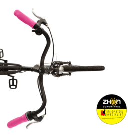 MyVeloGrips fiets handvathoes - zwart/turquoise/roze