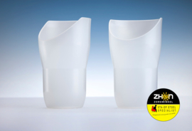 Beker met neusuitsparing