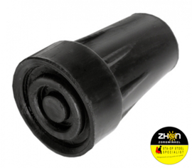 Kruk- en stokdoppen - 16/19 mm zwart - wandelstokken en elleboogkrukken