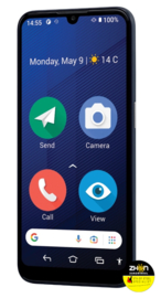 Doro Smartphone 8200 64GB 4G- donker blauw - senioren telefoon met alarmknop