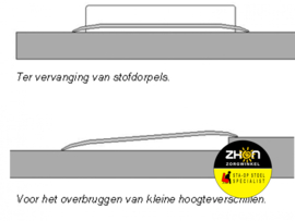 Indoor Drempelvervanger - Aluminium/Brons - Verschillenden Maten Beschikbaar