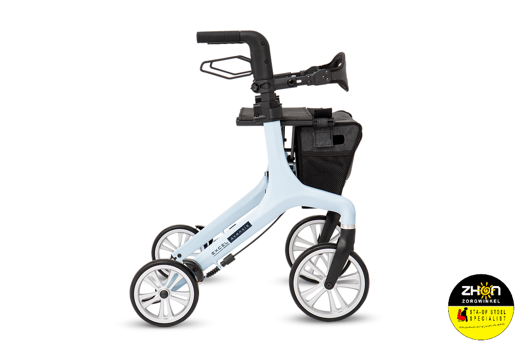 Excel Avensis rollator - 6kg - Thunder Grey - Sage Green - Cloud Blue
