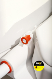 Hi-Loo toiletverhoger vast met armleuning - hoogte 5-10 cm