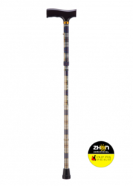 Opvouwbare wandelstok - geruit - 74 - 84 cm