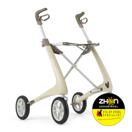 Carbon Ultra lichtgewicht ByAcre- Ultralight - Rollator - 4,8 kg - Zachte banden
