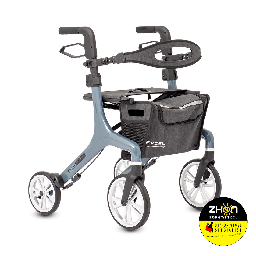 Excel Avensis rollator - 6kg - Thunder Grey - Sage Green - Cloud Blue