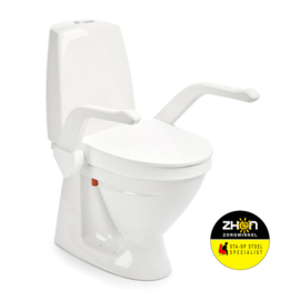 Etac My-Loo toiletverhoger vaste montage - 2/6/10 cm met armsteunen