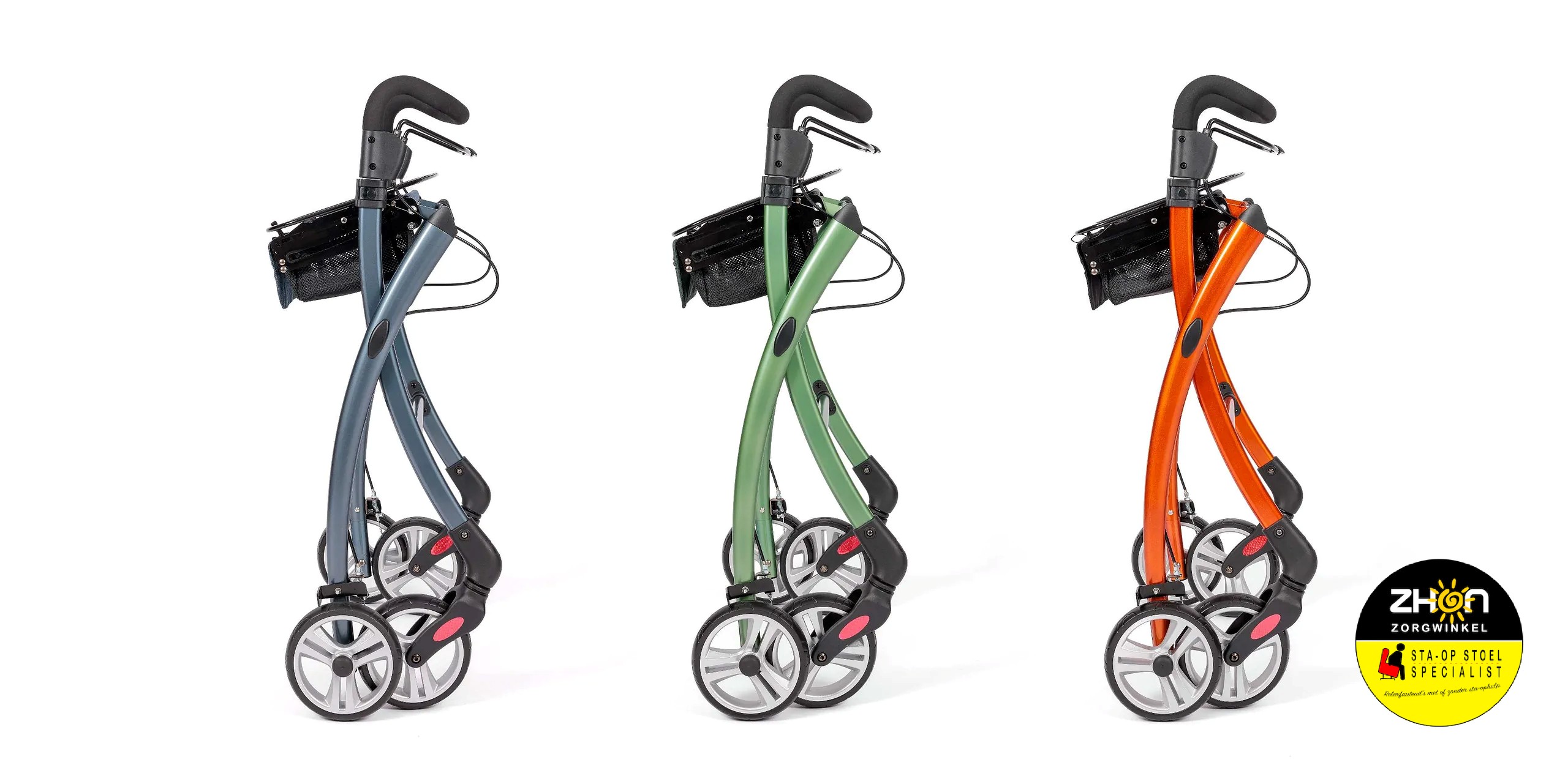 WHEELZAHEAD INDOOR 2.0 - De luxe Binnenhuis rollator in 3 stijlvolle kleuren