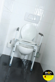 Stacy toiletstoel, combinatie van toiletstoel en toiletverhoger