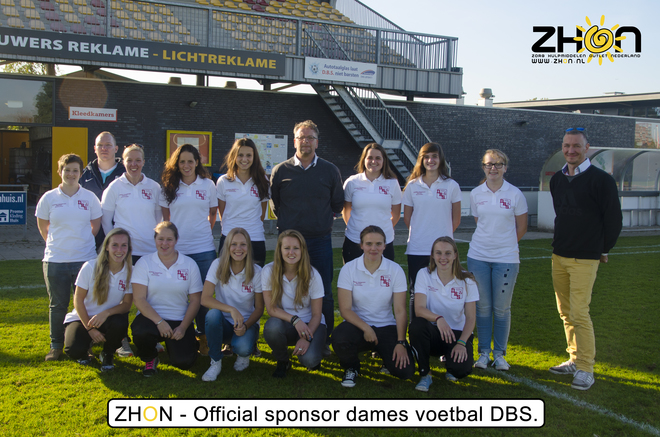 ZHON is per 1 November 2015 official sponsor van dames voetbal team DBS.