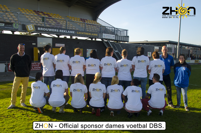 ZHON is per 1 November 2015 official sponsor van dames voetbal team DBS.