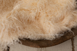 Luxe faux fur layer - Creme (100 x 80cm) (NIEUW)