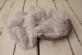 Luxe faux fur layer - Silver Grey (100 x 80cm) (NIEUW)