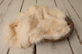 Luxe faux fur layer - Creme (100 x 80cm) (NIEUW)