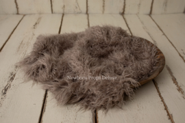 Luxe faux fur layer - Taupe (100 x 80cm) (NIEUW)