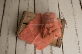 Wol pakket coral met gevilte layer en prop vulling