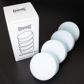 Grimas make-up spons rond (verpakt per 4 stuks)