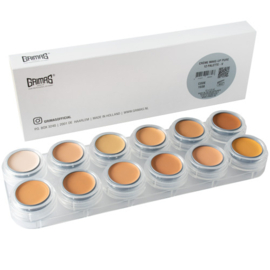 Grimas Crème Make-up huidskleuren palet V (12 x 2,5 ml)