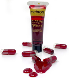 Mehron Stage Blood - Bright Arterial met 6 capsules 15 ml