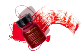 Mehron Stage Blood - Bright Arterial met penseel 30 ml