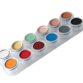 Grimas Crème Make-up Lotuspalet L basiskleuren (12 x 2,5 ml)