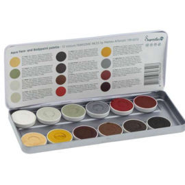 Superstar Water Make-up palette 12 colours Fearsome