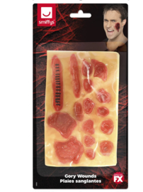 Smiffys Bloederige Latex Nepwonden