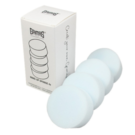 Grimas make-up spons rond (verpakt per 4 stuks)