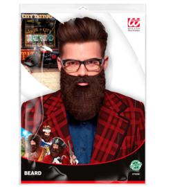 Widmann Baard met snor bruin