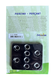 PXP Set 8 Piercings Zilver