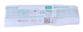 BD Emerald Injectie Spuit 5 ml