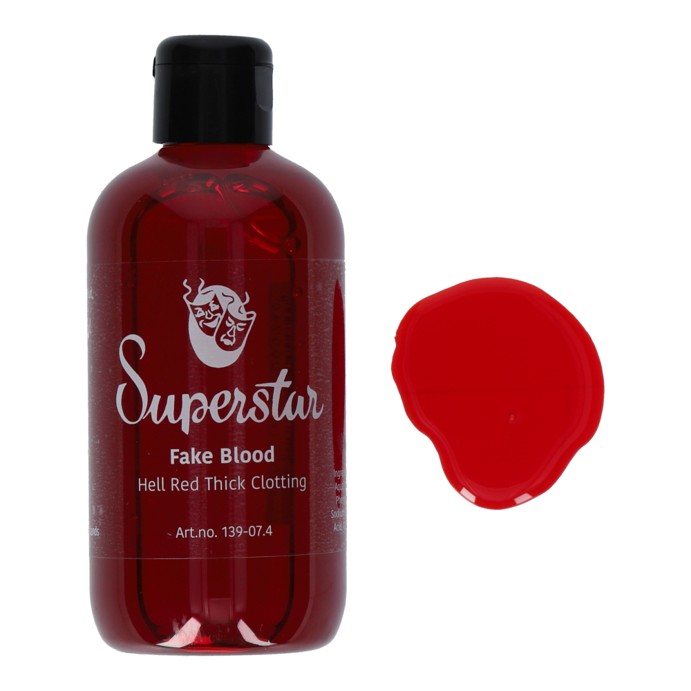 Superstar Kunstbloed Hel Rood dik stollend 250 ml