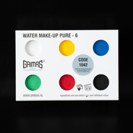 Grimas Water Make-up Pure palet A6 (6 x 2,5 ml)