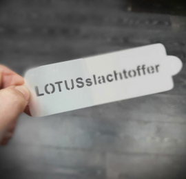 De LOTUSshop - Schmink Sjabloon 'LOTUSslachtoffer'