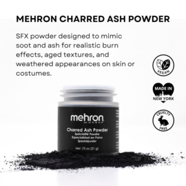 Mehron Charred Ash Powder 21 gram