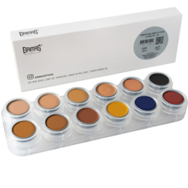 Grimas Camouflage Make-up palet CB (12 x 2,5 ml)