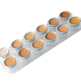 Grimas Crème Make-up huidskleuren palet V (12 x 2,5 ml)