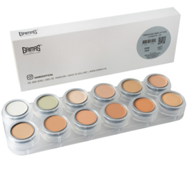 Grimas Camouflage Make-up palet CH (12 x 2,5 ml)