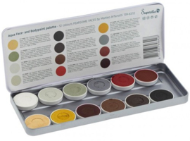 Superstar Water Make-up palette 12 colours Fearsome