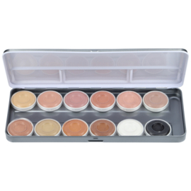 Superstar Water Make-up palette 12 colours skin tone