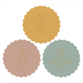 HOP Stickers - Stickers Multi - Juf / Meester (NL)