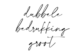 Dubbele bedrukking groot